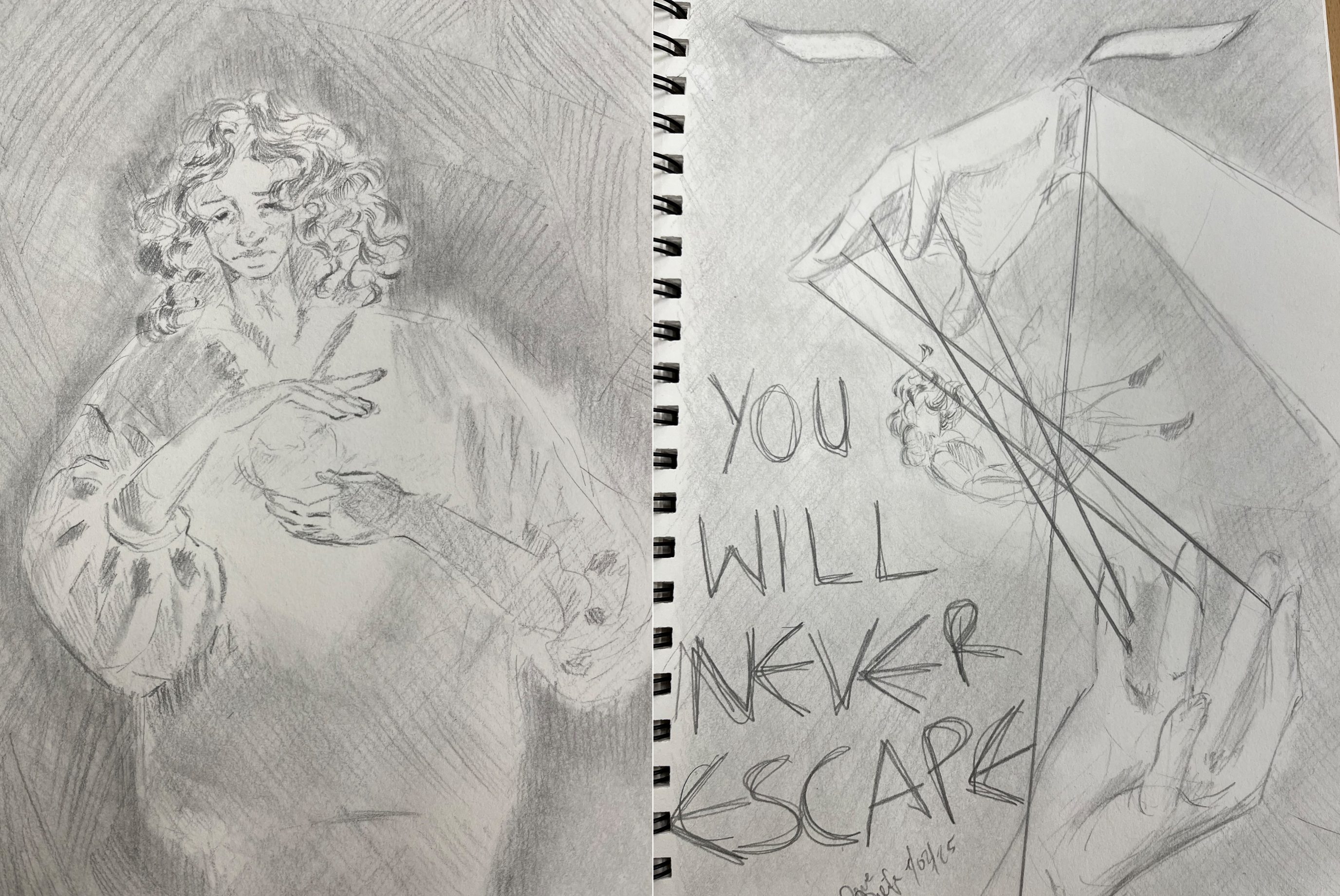 Really beautiful, atmospheric scene, with such elegant eyes and hands! 