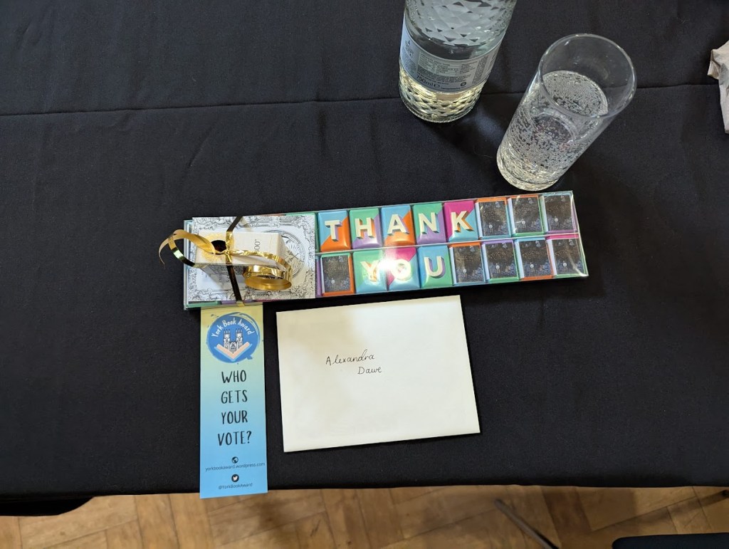 Our lovely gifts from the organisers.