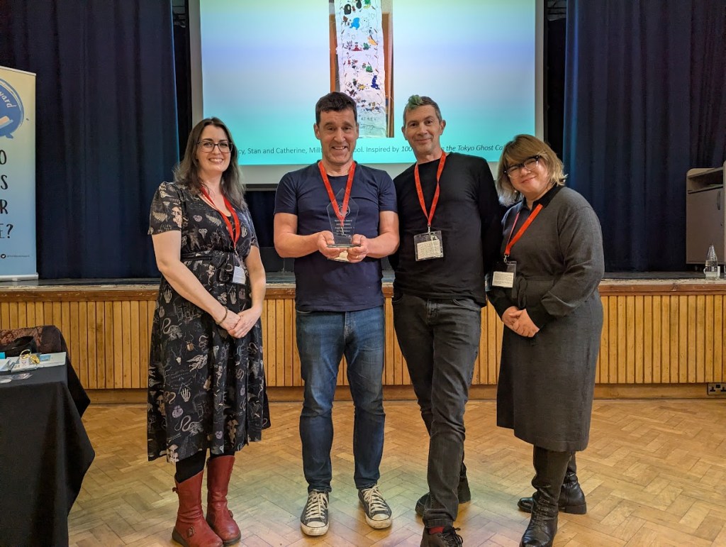 Group photo! I do not photograph well, so I always look awkward! 