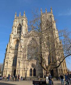 The very large, beautiful and imposing York Minster. 