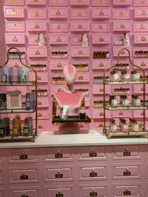 The terrifying pink mannequin (I'm not good with dolls, ventriloquist dummies, robots, mannequins etc) 